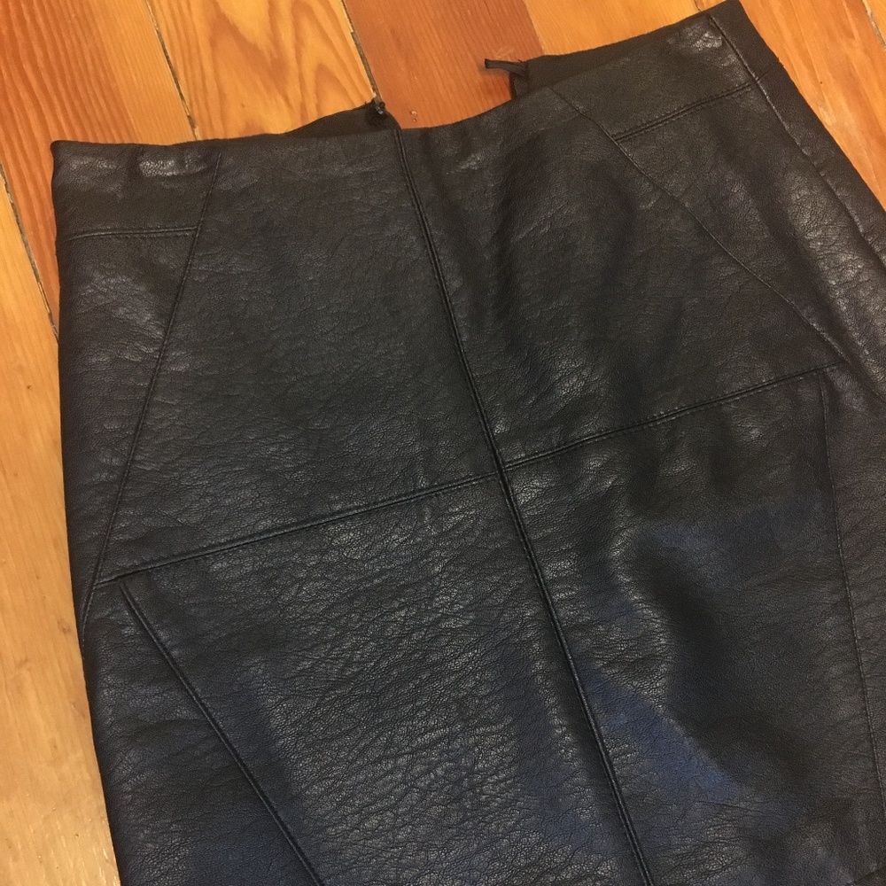 pleather skirt high waist